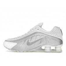 Кроссовки Nike Shox R4 White Bright Crimson Metallic Silver