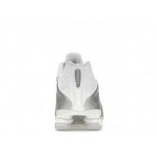 Кроссовки Nike Shox R4 White Bright Crimson Metallic Silver