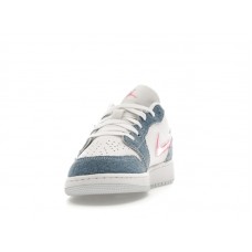 Подростковые Jordan 1 Low SE Denim Sequin (GS)