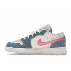 Подростковые Jordan 1 Low SE Denim Sequin (GS)