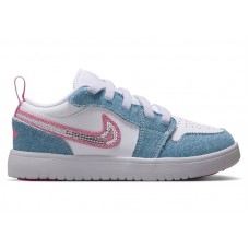 Детские кроссовки Jordan 1 Low ALT SE Denim Sequin (PS)