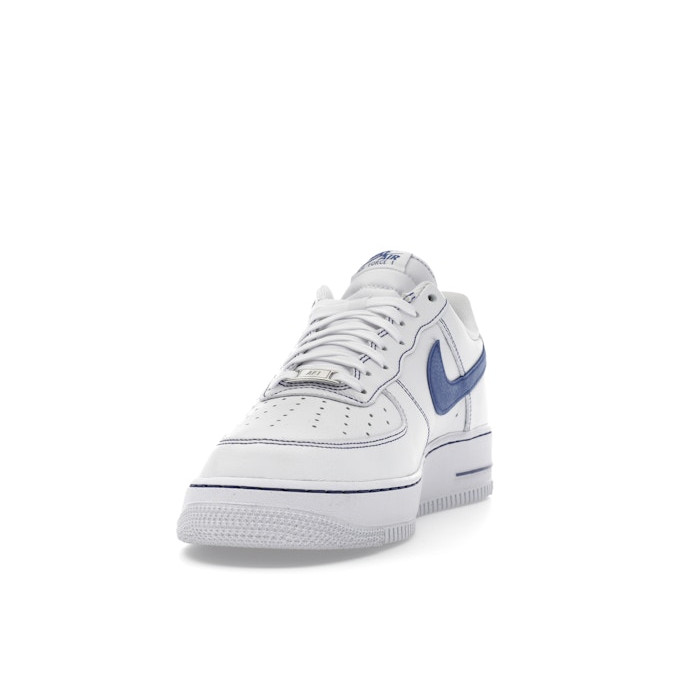 Nike Air Force 1 07 LV8 White Deep Royal - мужская сетка размеров Nike Air Force 1 07 LV8 White Deep Royal - мужская сетка размеров
