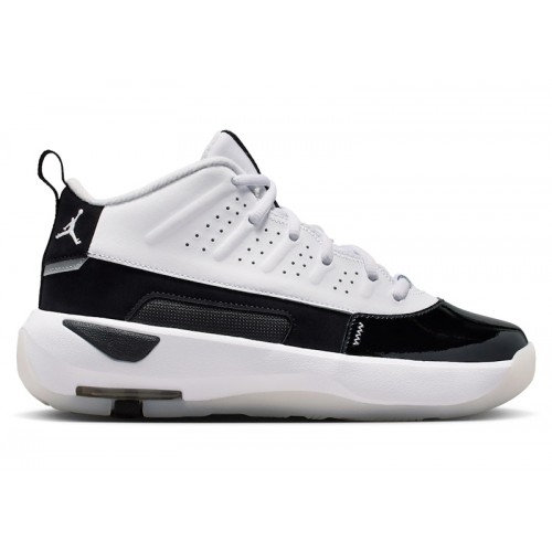 Кроссы Jordan Max Aura 7 White Summit White Black (GS) - подростковая сетка размеров