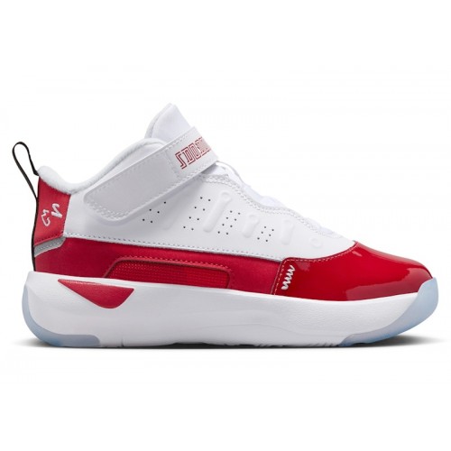 Кроссы Jordan Max Aura 7 White Gym Red Black (PS) - детская сетка размеров