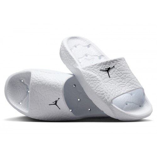 Jordan Franchise Shower Slide White Black - мужская сетка размеров