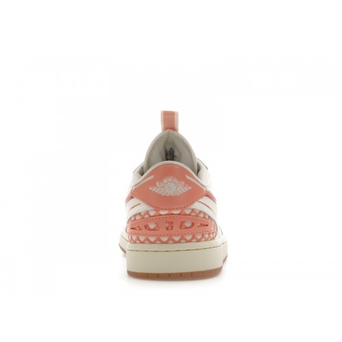 Wmns Air Jordan 1 Low Method of Make V3 Sail Washed Coral - женская сетка размеров