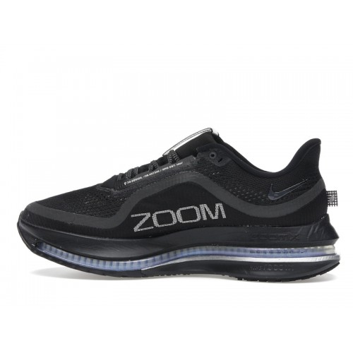 Кроссы Nike Air Zoom Pegasus Premium Black Metallic Silver - мужская сетка размеров