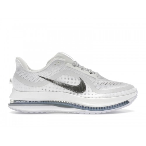 Кроссы Nike Air Zoom Pegasus Premium White Metallic Silver - мужская сетка размеров