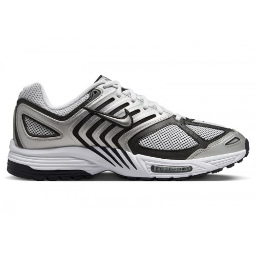 Кроссы Nike Air Peg 2K5 Metallic Silver White Black - мужская сетка размеров