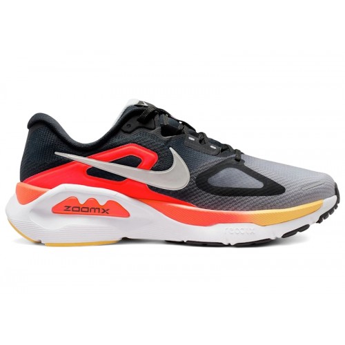 Nike Structure Plus Black Light Smoke Grey Crimson - мужская сетка размеров