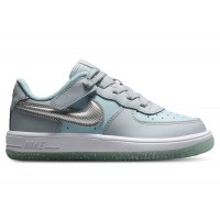 Детские кроссовки Nike Force 1 Low EasyOn Pure Platinum Glacier Blue (PS)