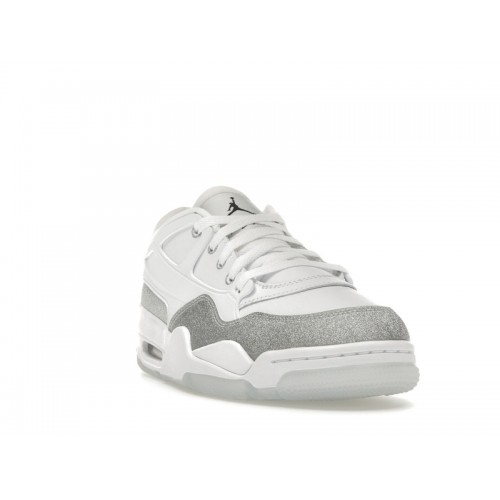 Кроссы Jordan 4 RM White Metallic Silver (W) - женская сетка размеров