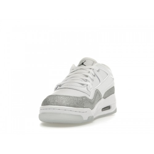 Кроссы Jordan 4 RM White Metallic Silver (W) - женская сетка размеров