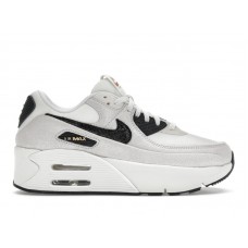 Женские кроссовки Nike Air Max 90 LV8 White Metallic Gold Black (W)