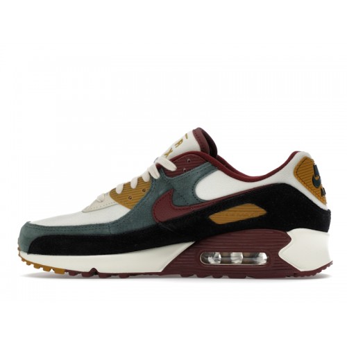 Кроссы Nike Air Max 90 Premium Coconut Milk Vintage Green - мужская сетка размеров