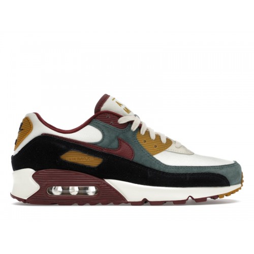 Кроссы Nike Air Max 90 Premium Coconut Milk Vintage Green - мужская сетка размеров