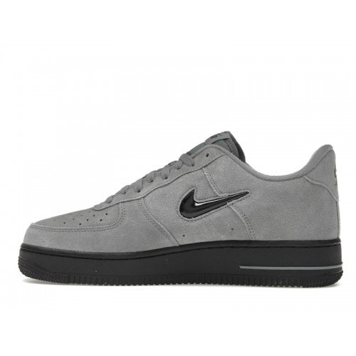 Nike Air Force 1 07 Low Jewel Cool Grey Black - мужская сетка размеров
