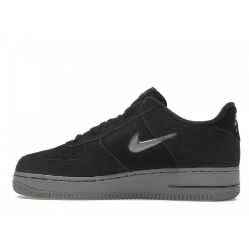 Nike Air Force 1 Low 07 Jewel Black Cool Grey - мужская сетка размеров