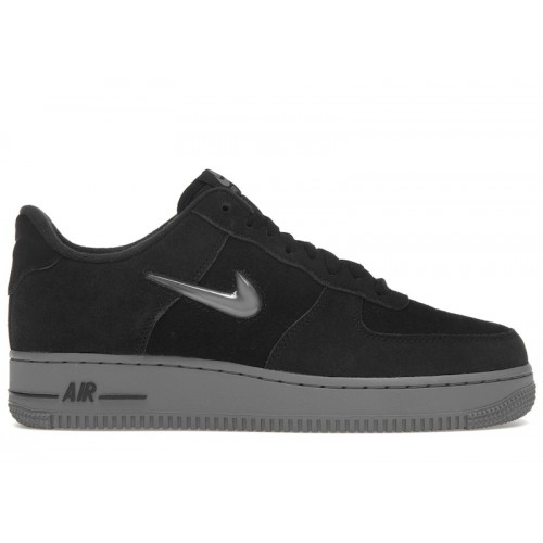 Nike Air Force 1 Low 07 Jewel Black Cool Grey - мужская сетка размеров