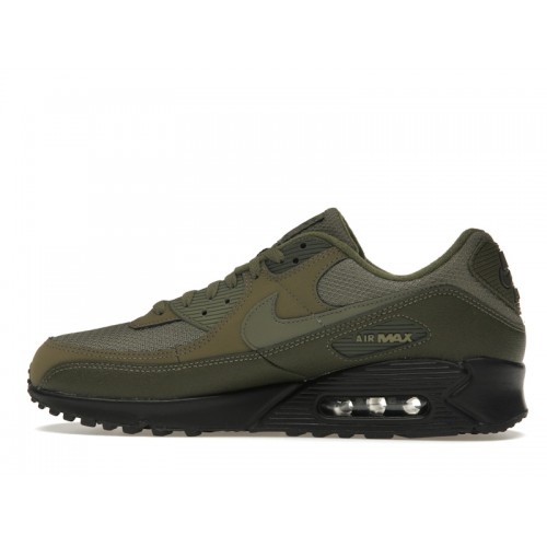 Кроссы Nike Air Max 90 Reflective Swoosh Medium Olive - мужская сетка размеров
