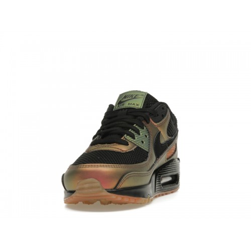 Кроссы Nike Air Max 90 Metallic Copper - мужская сетка размеров