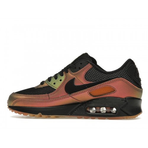 Кроссы Nike Air Max 90 Metallic Copper - мужская сетка размеров