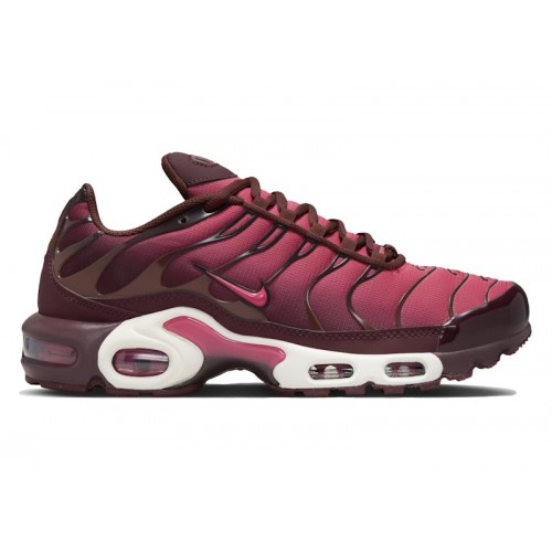 Кроссы Nike Air Max Plus Burgundy Crush (W) - женская сетка размеров
