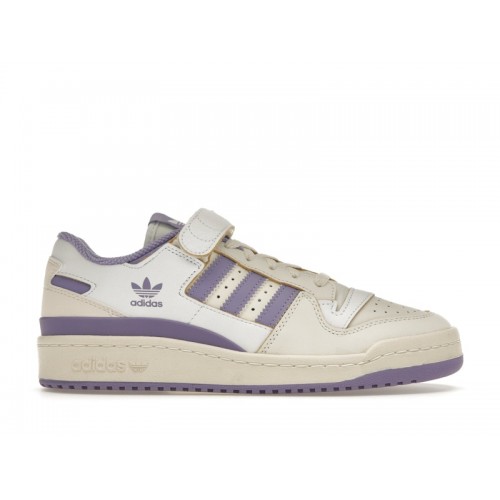 Кроссы adidas Forum 84 Low Off White Lilac (W) - женская сетка размеров