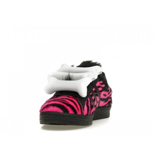 Jeremy Scott x adidas Campus 80s Bones - Pink Zebra - мужская сетка размеров