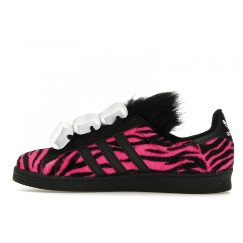 Jeremy Scott x adidas Campus 80s Bones - Pink Zebra - мужская сетка размеров