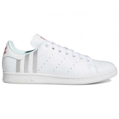 Кроссы adidas Stan Smith White Almost Blue - мужская сетка размеров