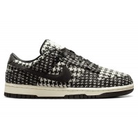 Женские кроссовки Nike Dunk Low Harris Tweed White Black Multi (W)