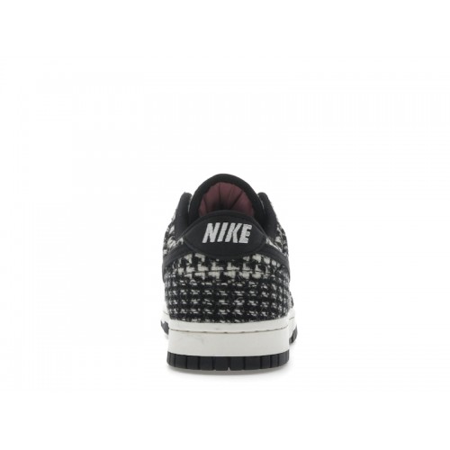 Harris Tweed x Nike Wmns Dunk Low Black Phantom - женская сетка размеров