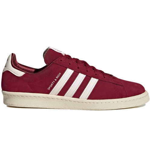 Кроссы adidas Campus 80s Sporty & Rich Merlot Cream - мужская сетка размеров