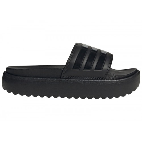 adidas Adilette Platform Slides Core Black (W) - женская сетка размеров