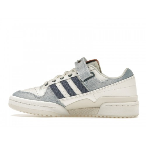 Кроссы adidas Forum Low Blue Cloud White - мужская сетка размеров