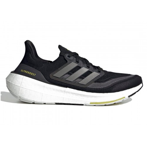 Кроссы adidas Ultra Boost Light Core Black Volt - мужская сетка размеров