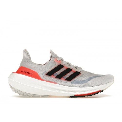 adidas Ultra Boost Light White Black Solar Red (W) - женская сетка размеров