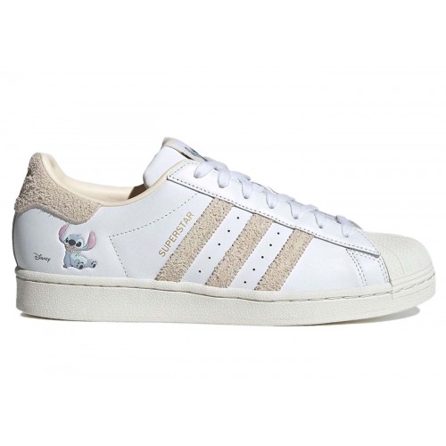 Кроссы adidas Superstar Lilo & Stitch White - мужская сетка размеров