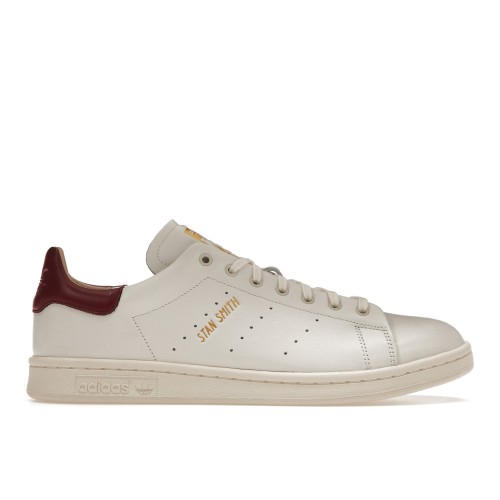 Кроссы adidas Stan Smith Lux White Burgundy - мужская сетка размеров