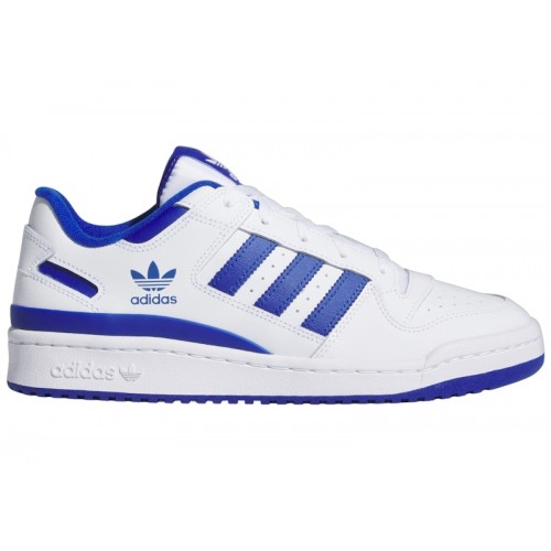 Кроссы adidas Forum Low Cloud White Royal Blue - мужская сетка размеров