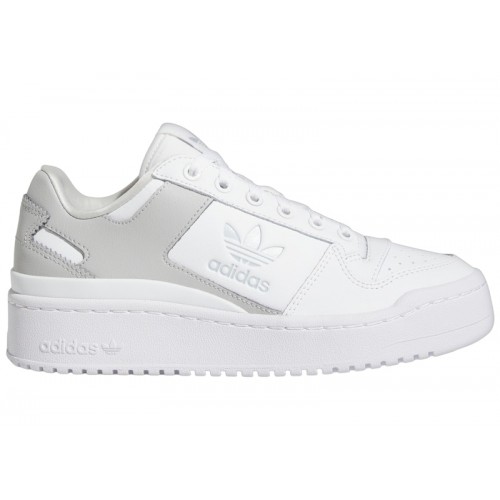 Кроссы adidas Forum Bold Cloud White Grey Two (GS) - подростковая сетка размеров