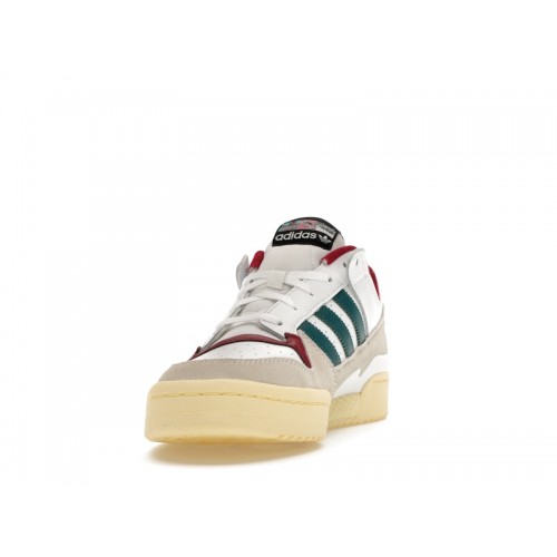 adidas Forum Low White Teal Burgundy - мужская сетка размеров