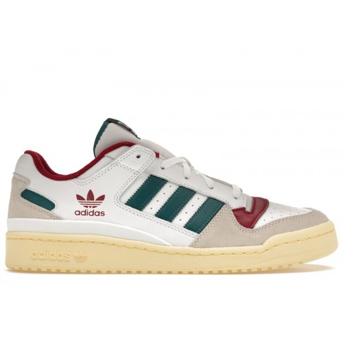 adidas Forum Low White Teal Burgundy - мужская сетка размеров