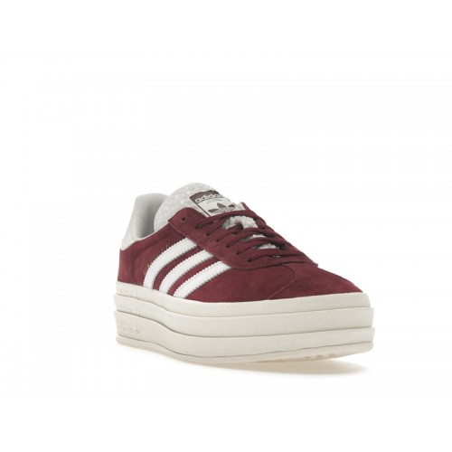 Кроссы adidas Gazelle Bold Shadow Red (W) - женская сетка размеров