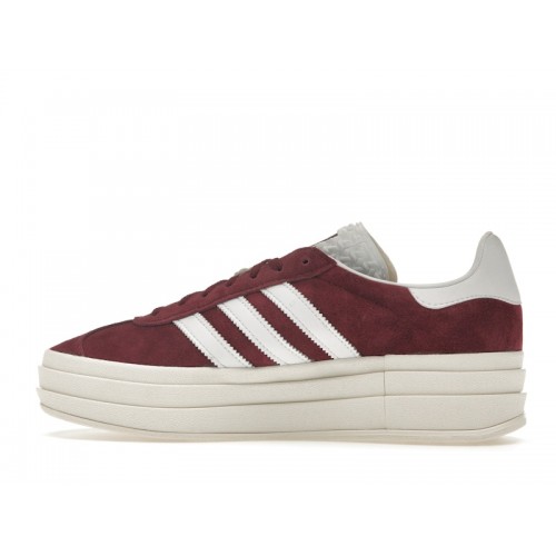 Кроссы adidas Gazelle Bold Shadow Red (W) - женская сетка размеров