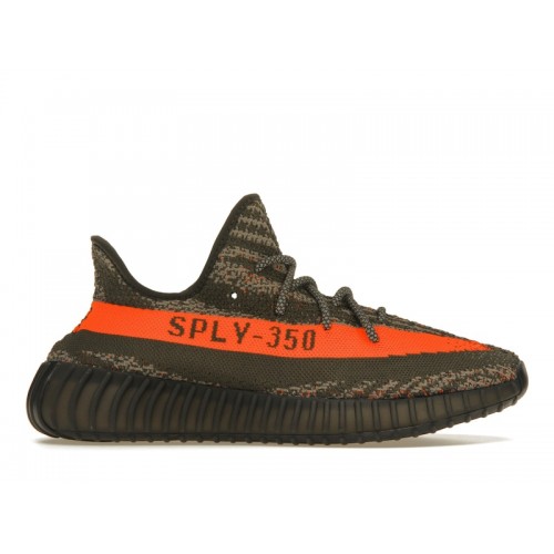 Кроссы adidas Yeezy Boost 350 V2 Carbon Beluga - мужская сетка размеров