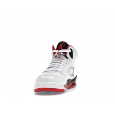 Подростковые Jordan 5 Retro Fire Red Black Tongue (2025) (GS)