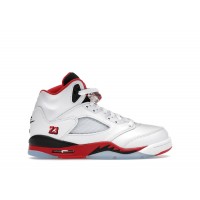 Подростковые Jordan 5 Retro Fire Red Black Tongue (2025) (GS)