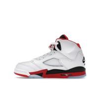 Подростковые Jordan 5 Retro Fire Red Black Tongue (2025) (GS)